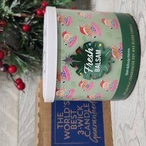 Bath & Body Works Fresh Balsam 3-Wick Candle